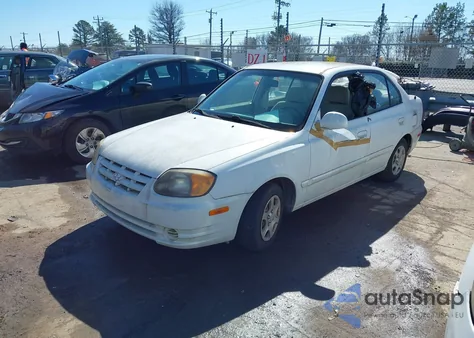 2005 Hyundai Accent Gls из США, поврежденный, VIN KMHCG45C65U652748